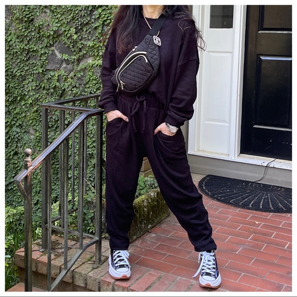 #36 Chic Cotton Black Lounge Set - Picture 3 of 7